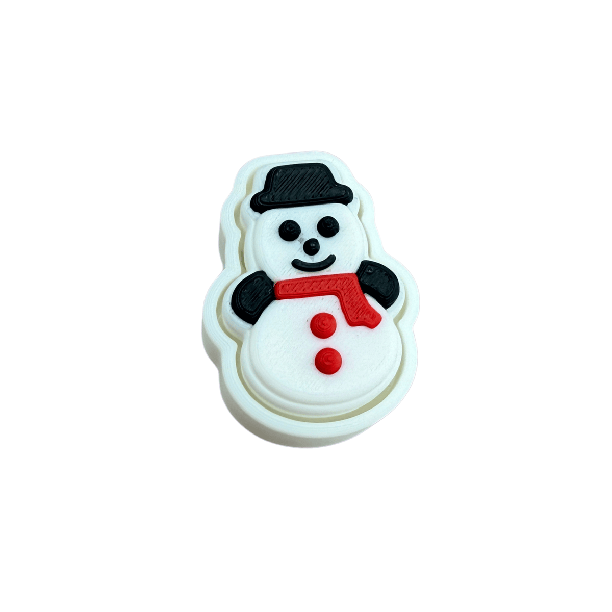 Snowman Fidget Clicker Keychain