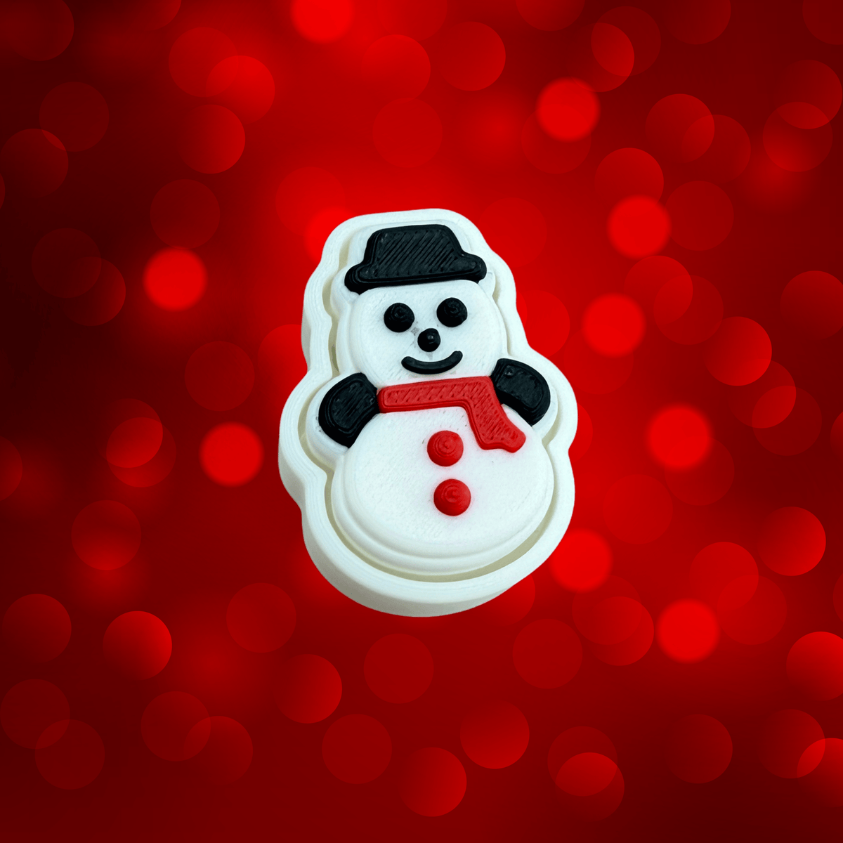 Snowman Fidget Clicker Keychain