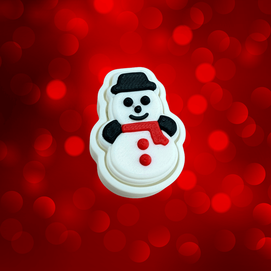 Snowman Fidget Clicker Keychain