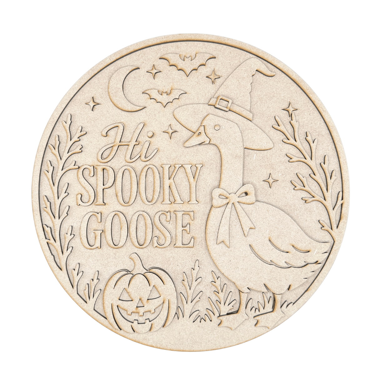 Hi Spooky Goose Sign DIY Paint Project