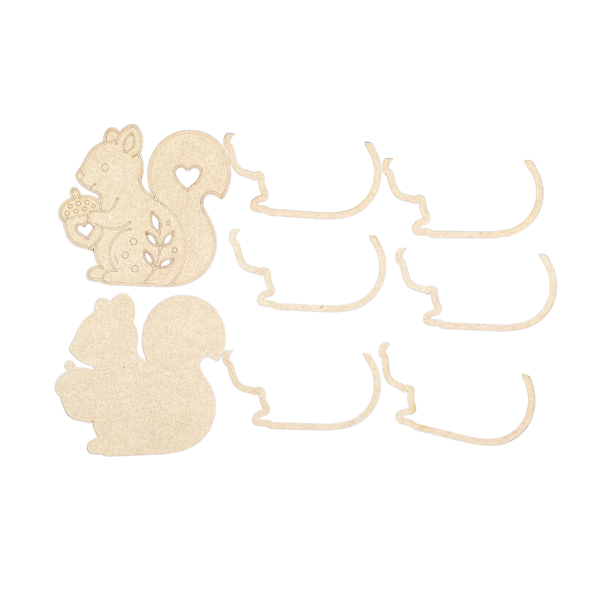 Squirrel Paint Craft Kit with LED Fairy Lights | Autumn Lighted Sitter