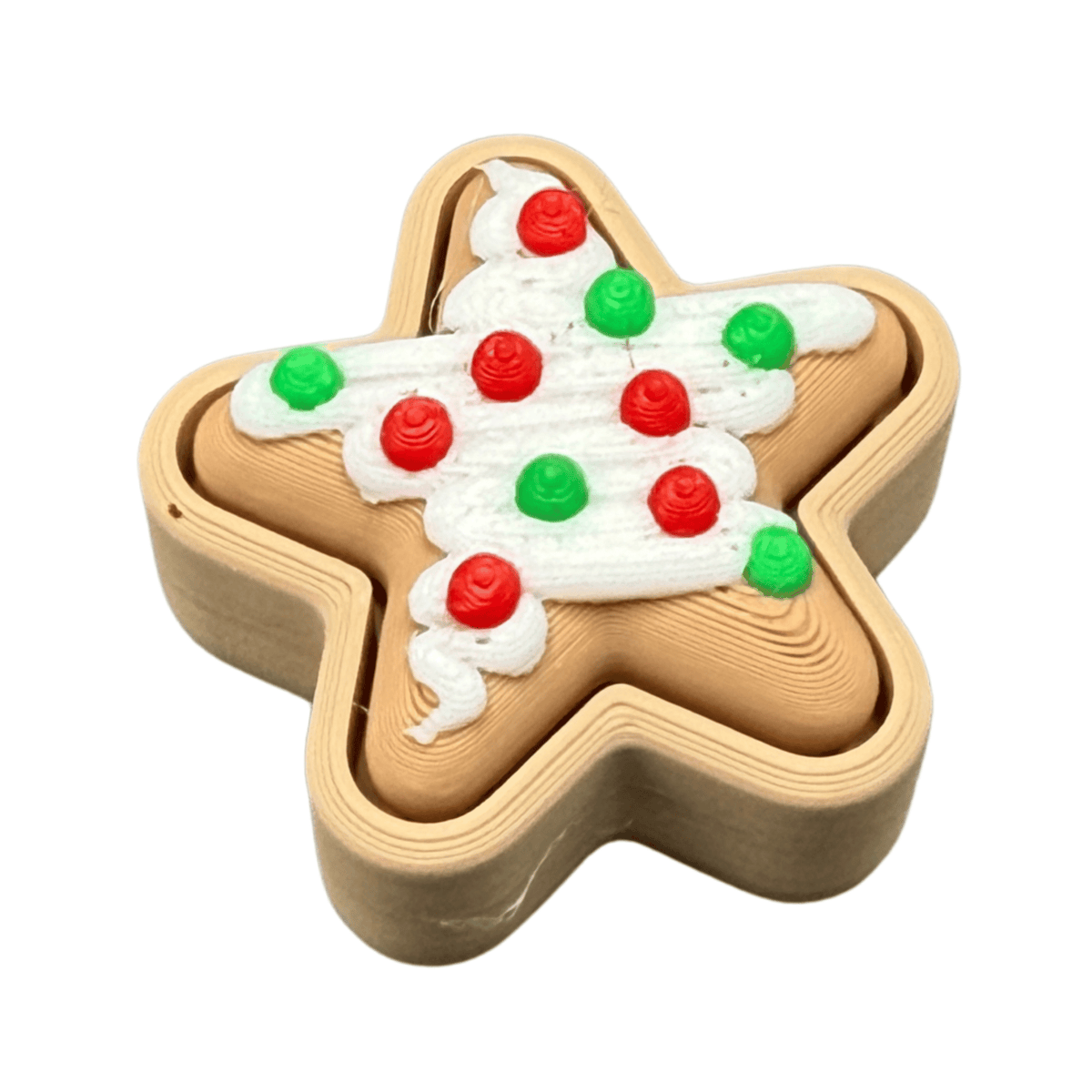 Star Sugar Cookie Fidget Clicker Keychain