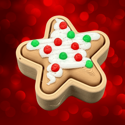 Star Sugar Cookie Fidget Clicker Keychain