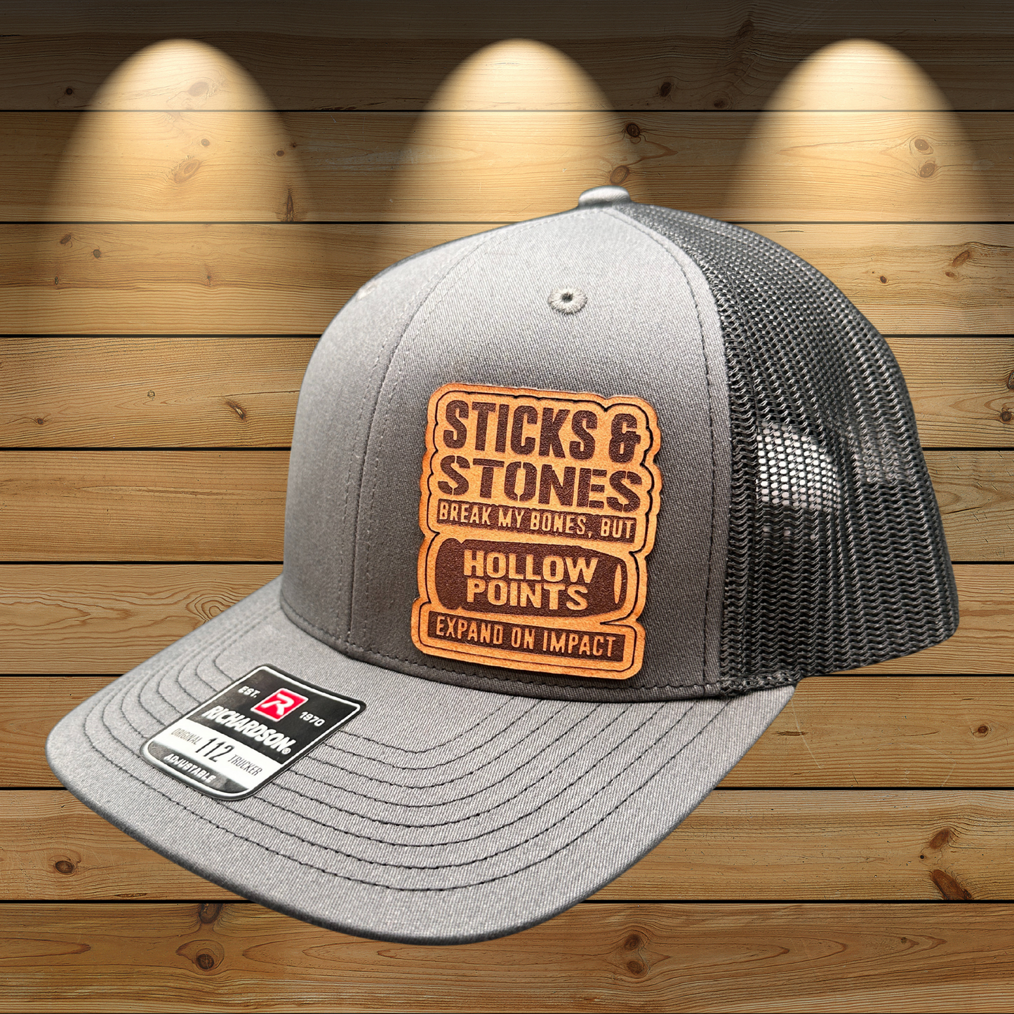 Sticks & Stones Break Bones Hollow Points Expand Richardson 112 hat 2A
