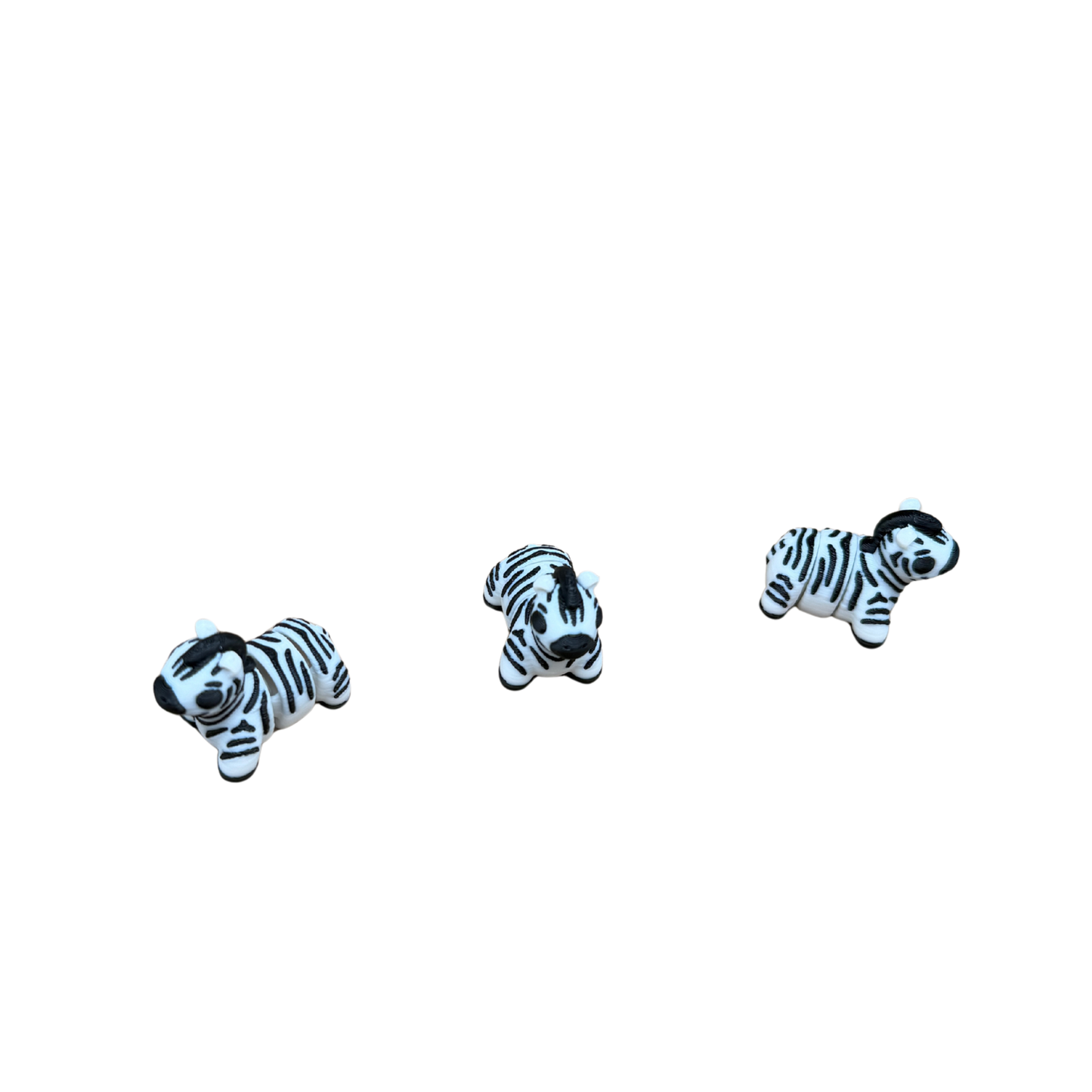 Zebra Miniature Articulated 3D Printed Fidget