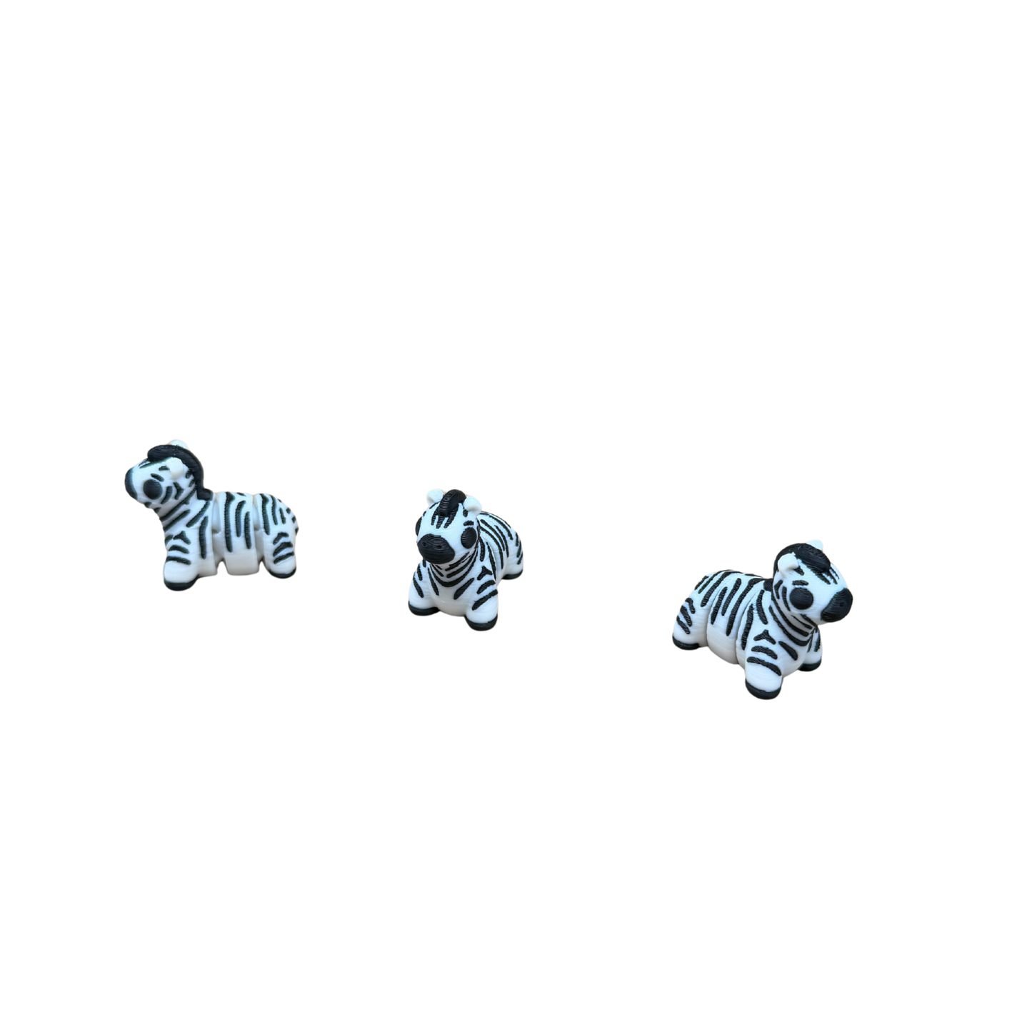 Zebra Miniature Articulated 3D Printed Fidget