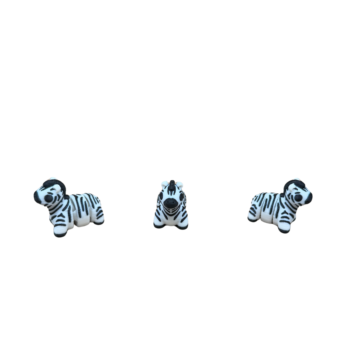 Zebra Miniature Articulated 3D Printed Fidget
