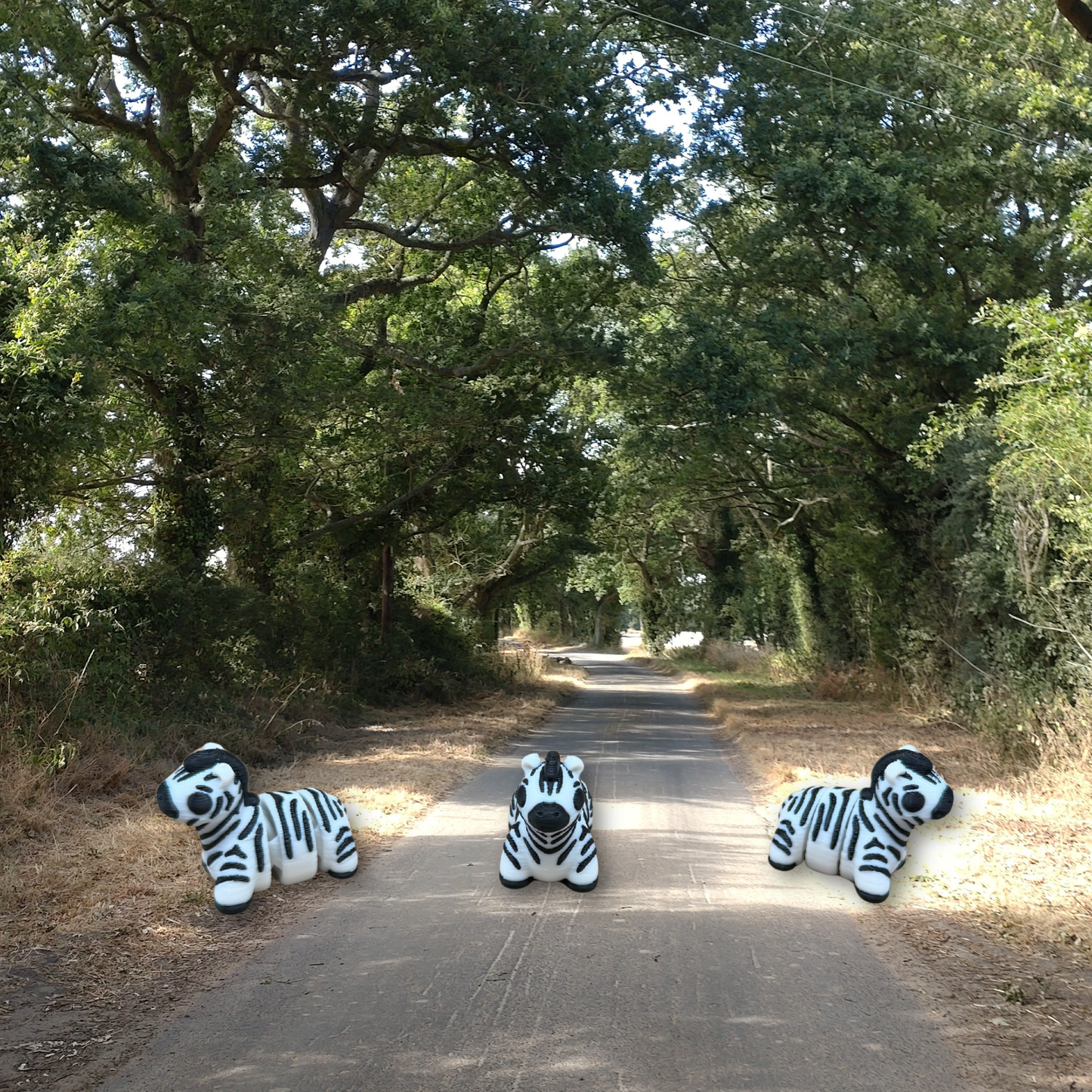Zebra Miniature Articulated 3D Printed Fidget