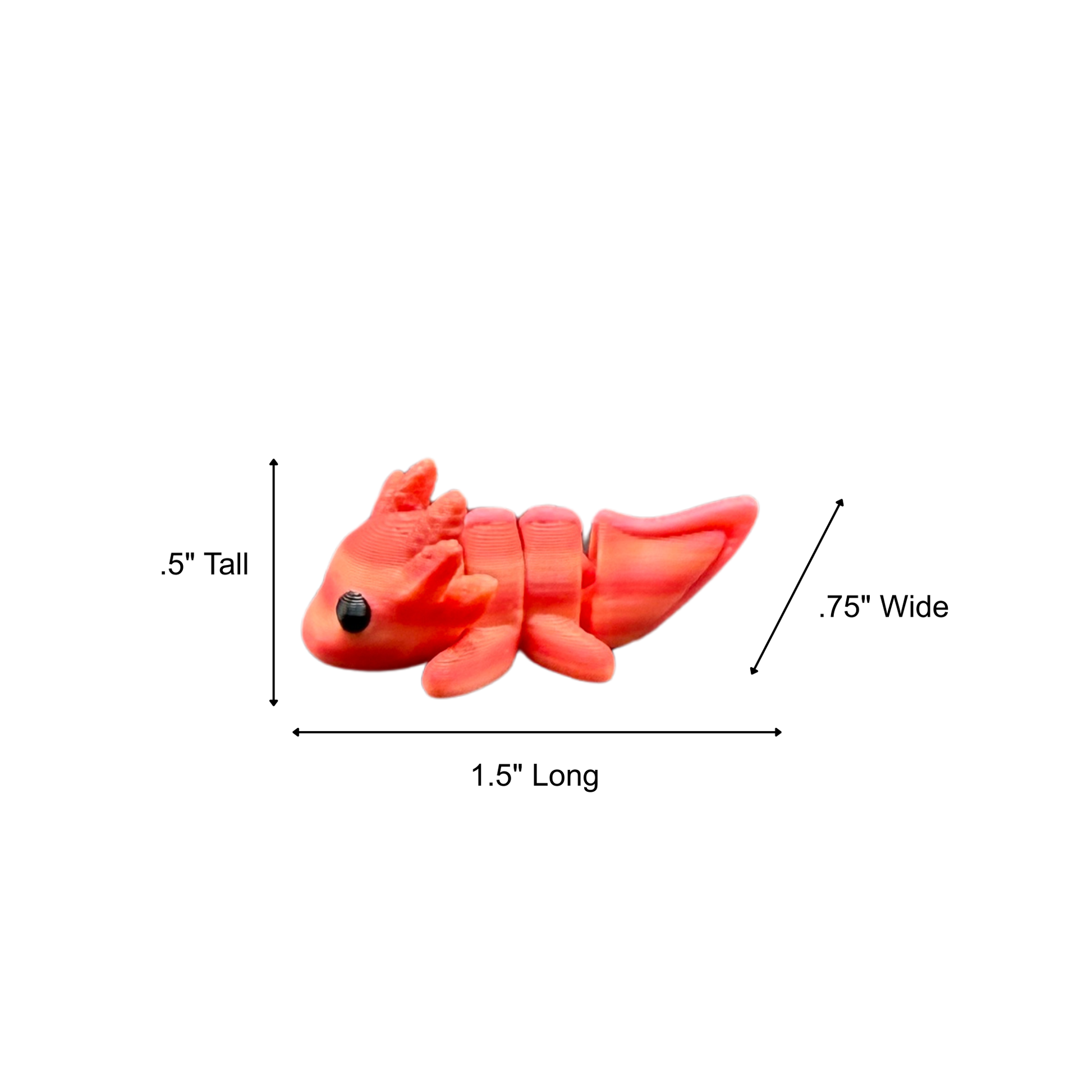 cute axolotl fidget toy desk accessory small sensory toy