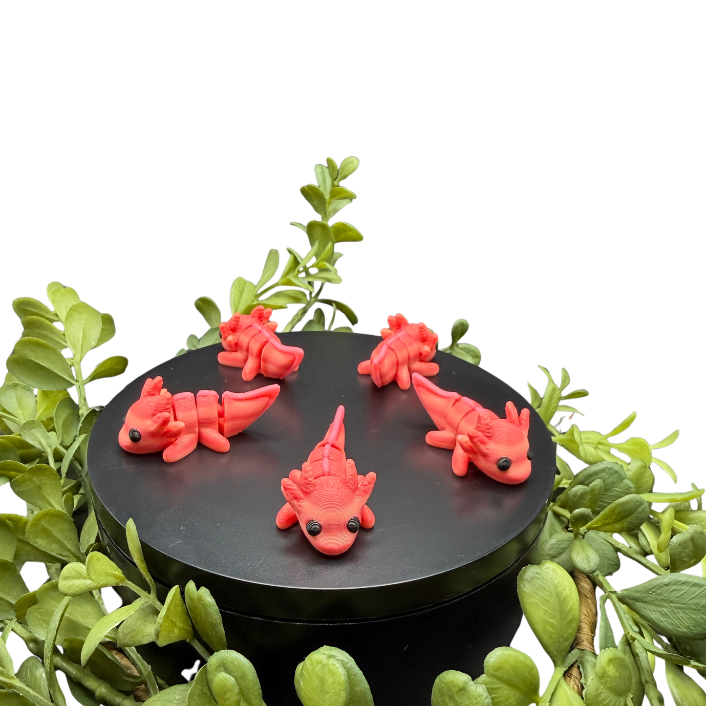 3d printed axolotl fidget toy size comparison small pocket toy