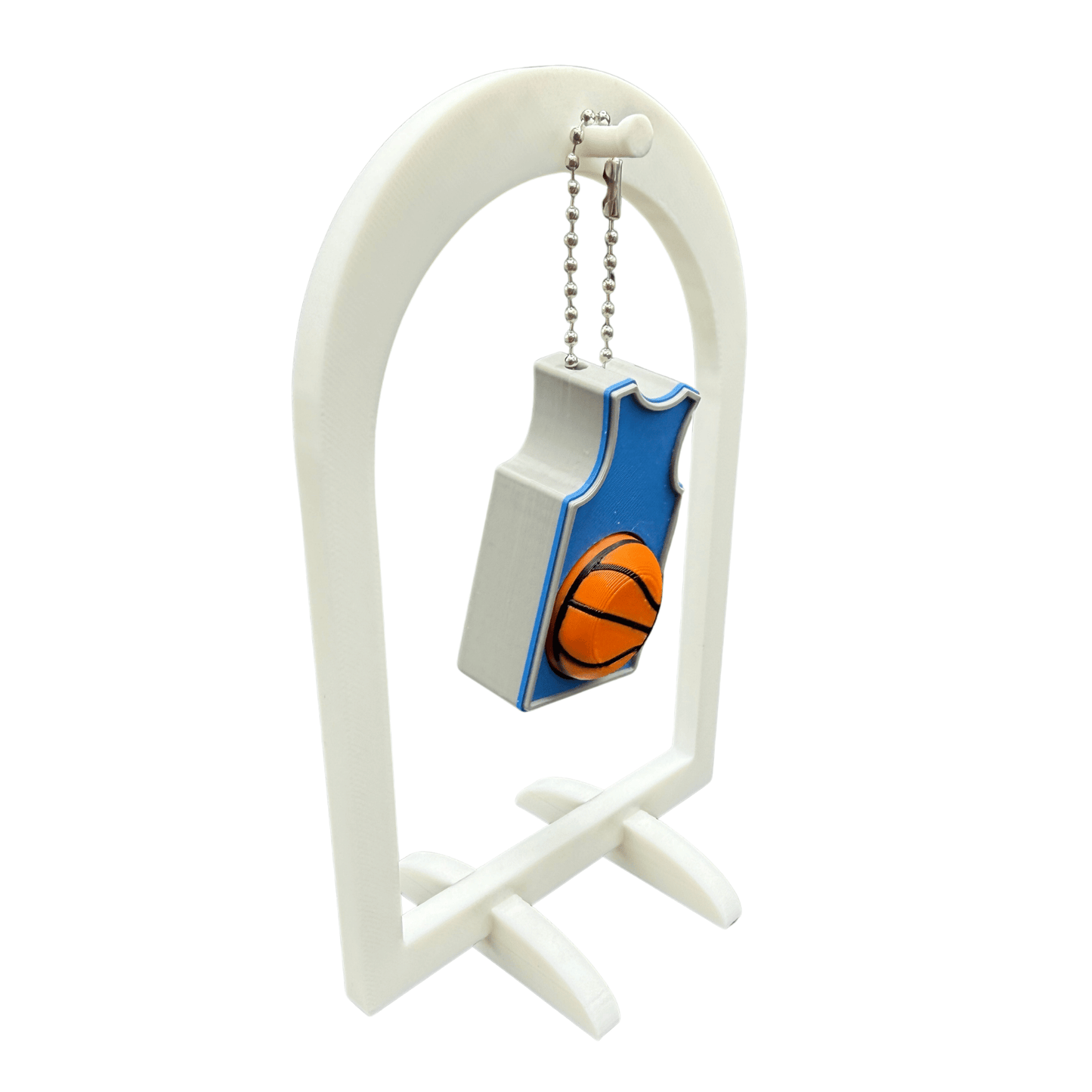 Basketball Jersey and Ball Clicker Fidget Keychain