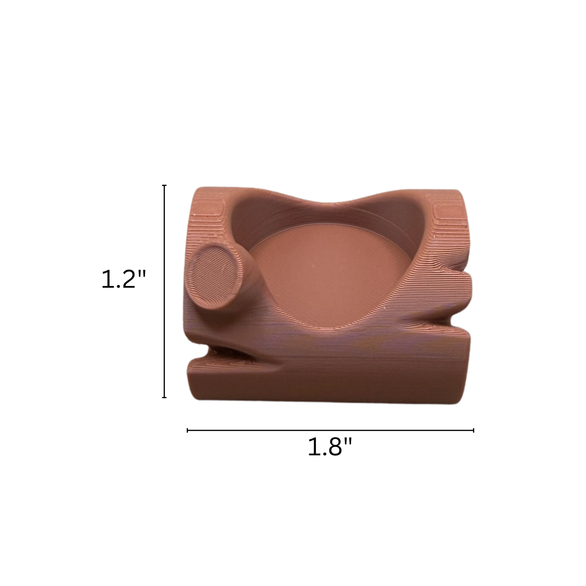 Small cardinal figurine size comparison showing 1 inch scale desk decor