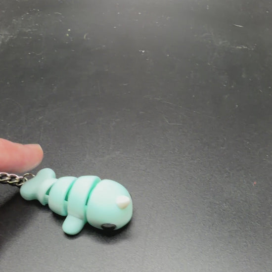  ocean animal fidget keychain small desk toy for focus