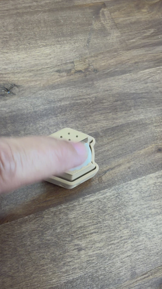 S'mores Fidget Clicker Keychain | 3D Printed Fidget Toy
